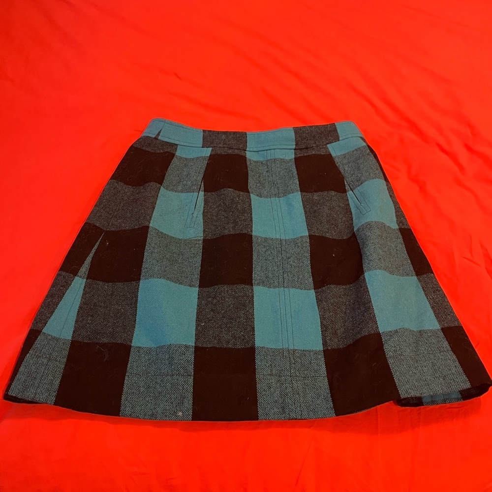 Banana Republic Black and Blue Mini Skirt